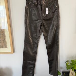 GAP Dark Brown Leather Pants